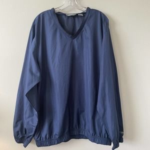 Izod XFG Mens XL Pullover Windbreaker Golf Shirt Jacket Pockets Polyester Sport